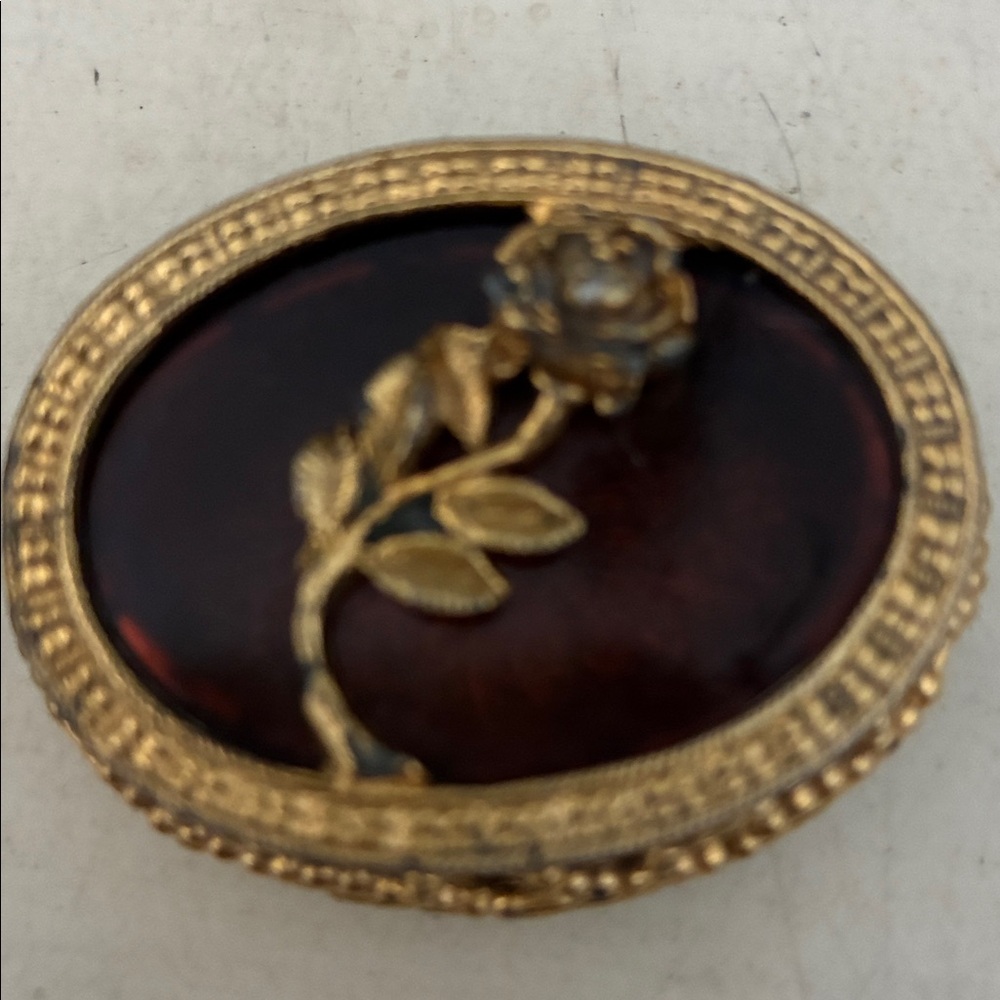 Vintage Max Factor Solid Perfume Oval Container. … - image 4